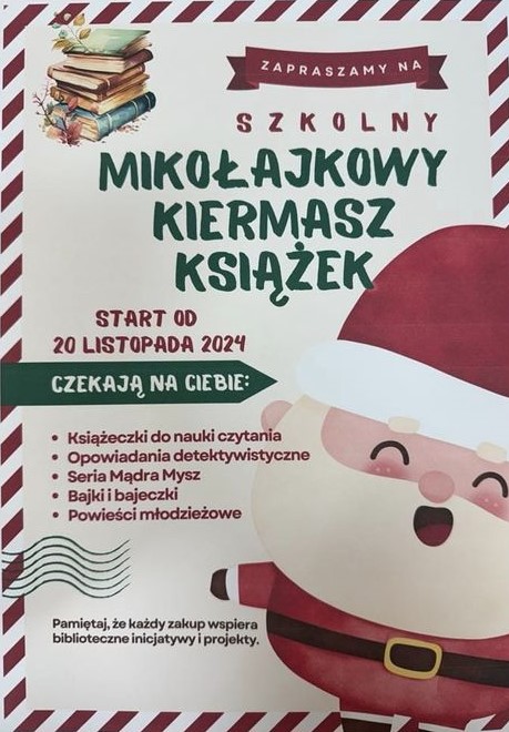 MIKOŁAJKOWY KIERMASZ KSIĄŻEK