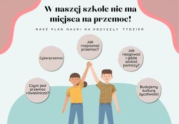 TYDZIEŃ PRZECIWDZIAŁANIA PRZEMOCY RÓWIEŚNICZEJ