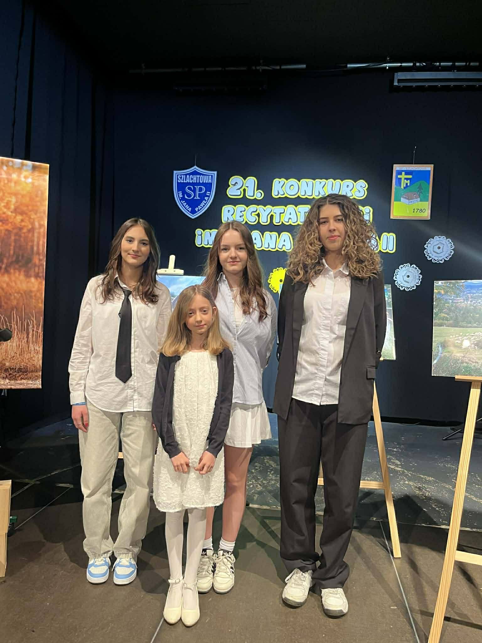RESUKCESY NA XXI MIĘDZYSZKOLNYM KONKURSIE  RECYTATORSKIM IM. JANA PAWŁA II